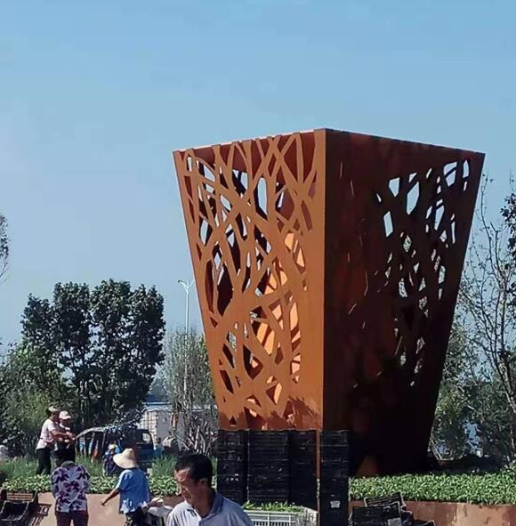 东成镇耐候钢板雕塑